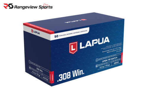 Lapua Precision 308 Win Rifle Ammo, 175Gr Scenar-L Otm - 50Rds