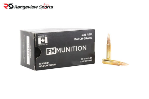 Fh Munition Match Grade 223 Rem Rifle Ammo, 55Gr Fmj Sbt - 50Rds | Rangeview Sports Canada