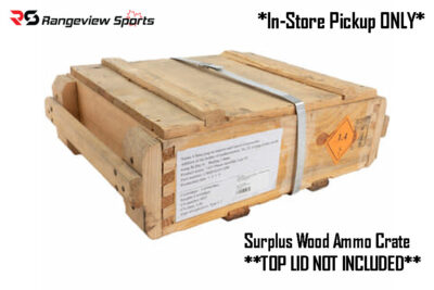 *In-Store ONLY* Surplus Wood Ammo Crate, No Top Lid