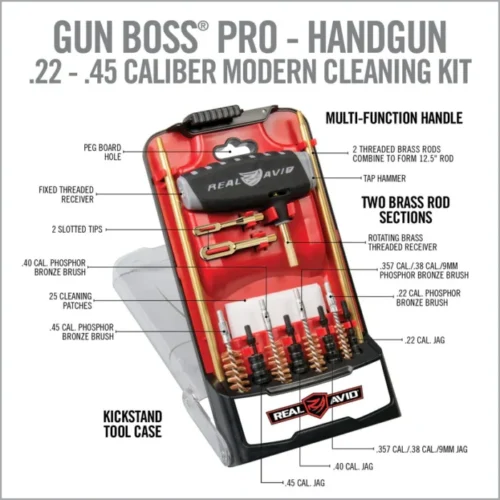 Real Avid Gun Boss Pro - Handgun Cleaning Kit - Image 5