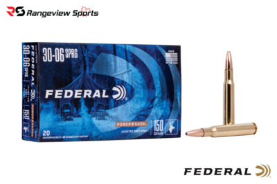 Federal Power-Shok 30-06 Spfd Rifle Ammo, 150gr SP - 20Rds