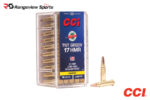 CCI TNT Green 17 HMR Rimfire Ammo, 16gr CPHP - 50Rds