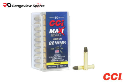 CCI Maxi Mag Clean-22 22 WMR Rimfire Ammo, 46gr PCHP - 50Rds