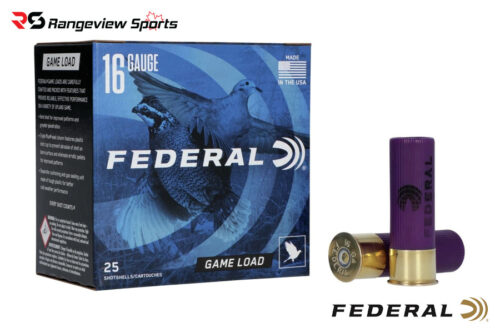 Federal Game Shok Game Load, 16Ga 2 3/4&Amp;Quot; #6 Shot 1Oz 1165Fps - 25Rds - Image 1
