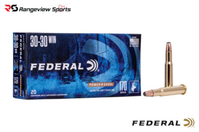 Federal Power-Shok 30-30 Win Rifle Ammo, 170gr JSP - 20Rds