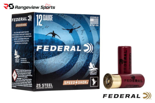 Federal Speed-Shok Waterfowl Load, 12Ga 2 3/4″ #Bb Steel Shot 1 1/8Oz 1500Fps - 25Rds - Image 1