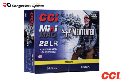 CCI Mini Mag Meateater 22 LR Rimfire Ammo, 36gr CPHP - 300Rds