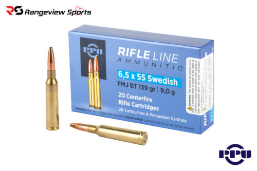 Ppu Rifle Line 6.5X55 Swedish Rifle Ammo, 139Gr Fmj Bt - 20Rds | Rangeview Sports Canada