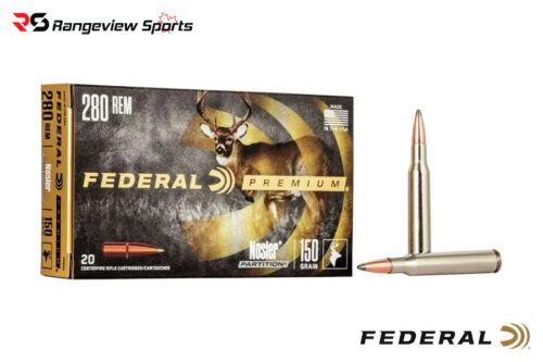 6-6.jpg Federal Premium 280 Rem Rifle Ammo, 150Gr Nosler Partition - 20Rds - Image 1