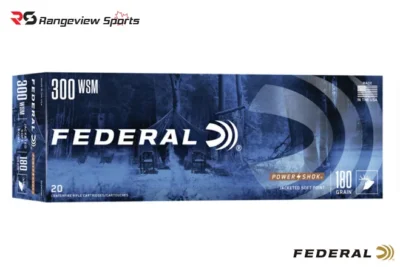 Federal Power·Shok 300 WSM Rifle Ammo, 180Gr SP 2980FPS - 20Rds