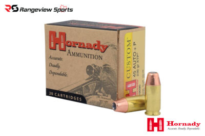 Hornady Custom 45 ACP +P Pistol Ammo, 230gr XTP HP - 20Rds