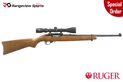 *Special Order* Ruger 10/22 Carbine w/ Factory Mounted Scope, 22 LR 18.5'' Barrel, Hardwood Stock