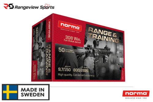 1.png *Clearance* Norma Range &Amp;Amp; Training 308 Win Rifle Ammo, 150Gr Fmj - 500Rds Bulk - Image 1