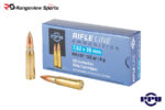 PPU Rifle Line 7.62x39mm Rifle Ammo, 123gr PSP - 20Rds