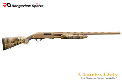Charles Daly 301 Pump Action Shotgun, 3'' 12Ga 28'' Barrel - TrueTimber Prairie 2.0 Camo