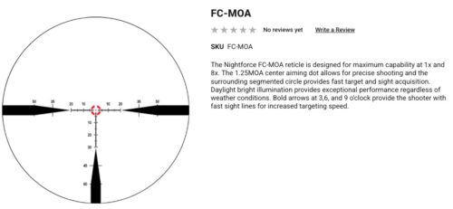 *Special Order* Nightforce Nx8 1-8X24Mm Capped Ffp Riflescope - Image 10