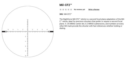 *Special Order* Nightforce Nx8 2.5-20X50Mm Sfp Riflescope - Image 9