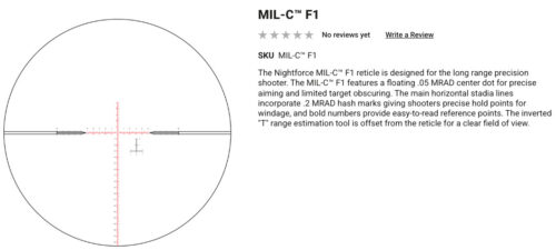 *Special Order* Nightforce Nx8 2.5-20X50Mm Ffp Riflescope - Image 11