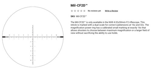 *Special Order* Nightforce Nx8 4-32X50Mm Sfp Riflescope - Image 9