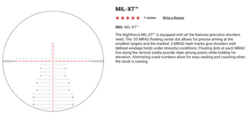 *Special Order* Nightforce Shv 4-14X50Mm Ffp Riflescope - Image 6