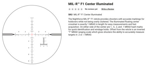 *Special Order* Nightforce Shv 4-14X50Mm Ffp Riflescope - Image 7