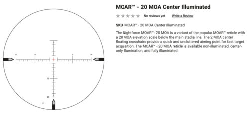 *Special Order* Nightforce Shv 5-20X56Mm Sfp Riflescope - Image 7