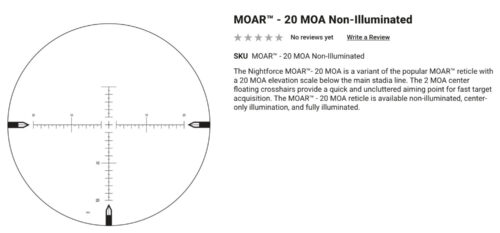 *Special Order* Nightforce Shv 5-20X56Mm Sfp Riflescope - Image 8