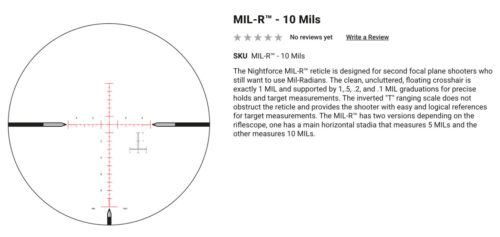 *Special Order* Nightforce Nxs 2.5-10X42Mm Sfp Riflescope - Image 3