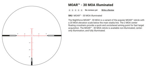 *Special Order* Nightforce Nxs 2.5-10X42Mm Sfp Riflescope - Image 4