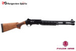 EGE Panzer Arms M4 Speed Pro Semi Auto Shotgun, 12Ga 18.6'' Barrel - Black w/ Wood Stock