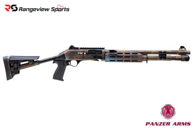 EGE Panzer Arms M4 Speed Pro Semi Auto Shotgun, 12Ga 18.6'' Barrel - Rusted Blue