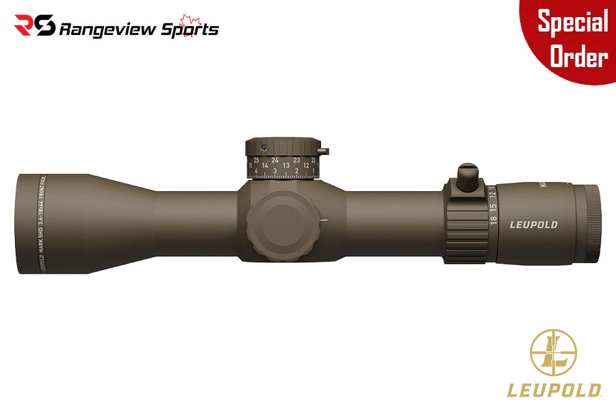 *Special Order* Leupold Mark 5HD 3.6-18x44mm M5C3 FFP Riflescope, 35mm Tube PR2-MIL Reticle - FDE *Special Order* Leupold Mark 5Hd 3.6-18X44Mm M5C3 Ffp Riflescope, 35Mm Tube Pr2-Mil Reticle - Fde