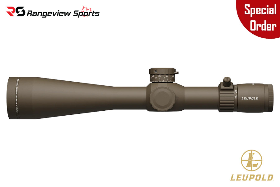*Special Order* Leupold Mark 5HD 5-25x56mm M5C3 FFP Riflescope, 35mm Tube PR2-MIL Reticle - FDE *Special Order* Leupold Mark 5Hd 5-25X56Mm M5C3 Ffp Riflescope, 35Mm Tube Pr2-Mil Reticle - Fde