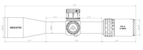 Arken Optics Epl4 4-16X44Mm Ffp Mil Vhr Reticle With Zero Stop - 30Mm Tube - Image 5