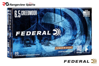 Federal Power-Shok 6.5 Creedmoor Rifle Ammo, 140gr JSP - 20Rds