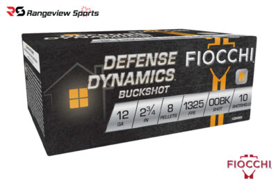 Fiocchi Defense Dynamics Buckshot, 12Ga 2 3/4'' #00 Buckshot 8Pellets 1325FPS - 10Rds