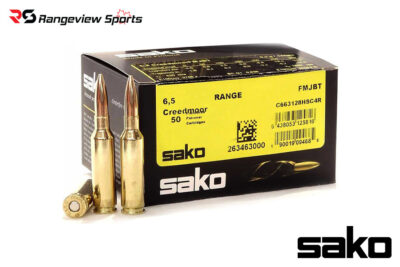 Sako Range 6.5 Creedmoor Rifle Ammo, 144gr FMJ BT - 50Rds