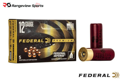 Federal Personal Defense Buckshot, 12Ga 2 3/4″ #00 Buckshot 9Pellets - 5Rds