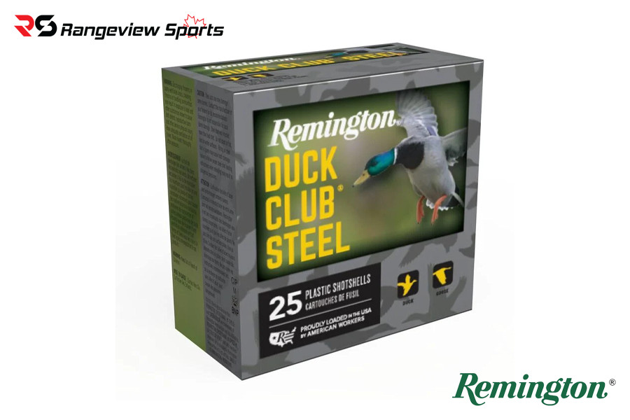 Remington Duck Club Steel Waterfowl Load, 12Ga 3" #BB Shot 1 1/4oz 1400FPS - 25Rds Remington Duck Club Steel Waterfowl Load, 12Ga 3&Amp;Quot; #Bb Shot 1 1/4Oz 1400Fps - 25Rds