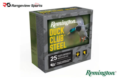 Remington Duck Club Steel Waterfowl Load, 12Ga 3" #4 Shot 1 1/4oz 1400FPS - 25Rds