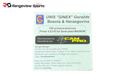 Campro Unis Ginex Small Pistol Magnum Primers - 100ct