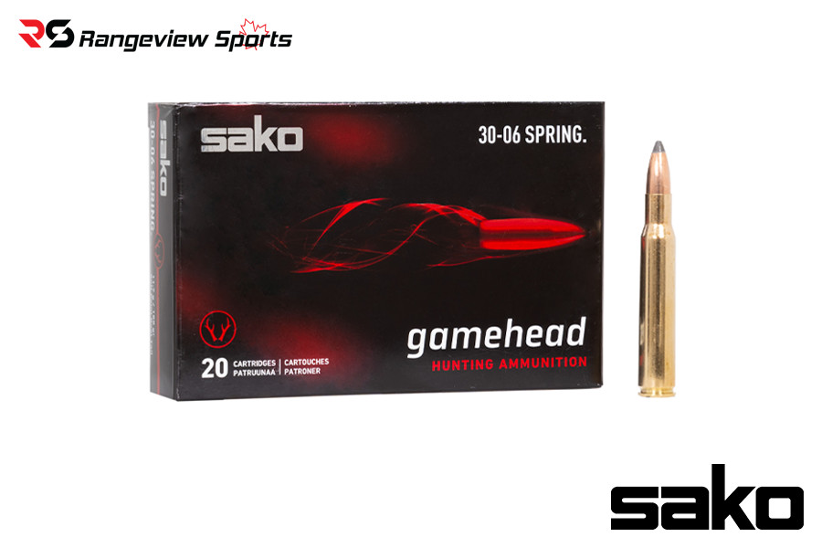 Sako Gamehead 30-06 Spfd Rifle Ammo, 180gr SP - 20Rds Sako Gamehead 30-06 Spfd Rifle Ammo, 180Gr Sp - 20Rds