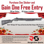Rangeview Sports Sticker (TAC-12 "M3 Super 90" Pump and Semi Auto Dual Mode Shotgun, 12Ga 20" Barrel, Second Round)
