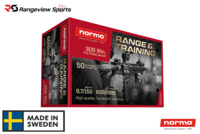 Norma Range & Training 308 Win Rifle Ammo, 150gr FMJ - 1000Rds Bulk