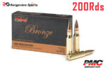 PMC Bronze 308 Win Rifle Ammo, 147Gr FMJBT - 200Rds Deal Pack