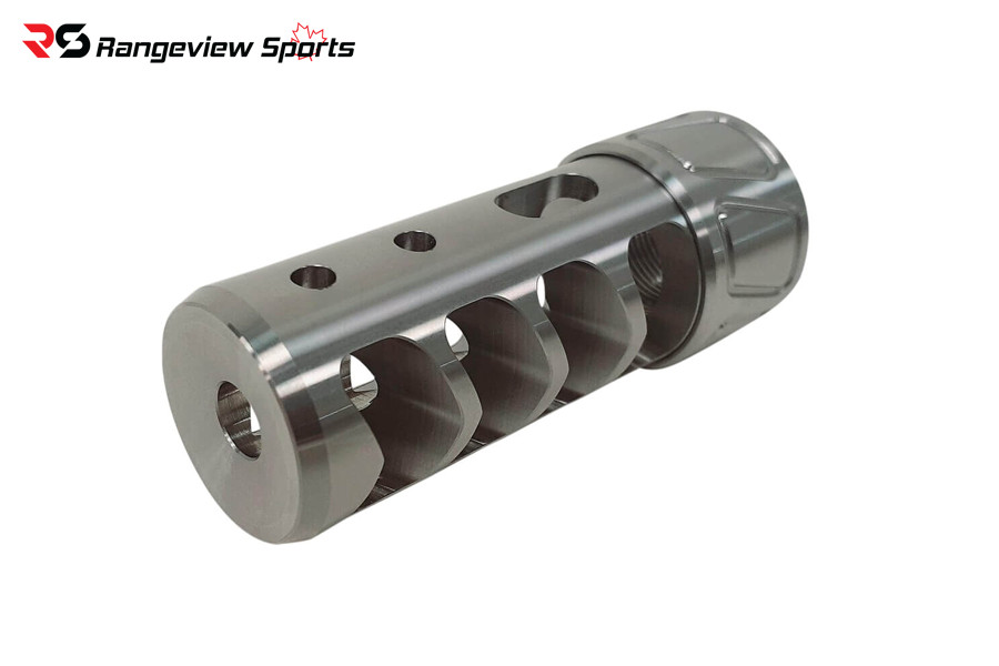 Spearhead Self Timing Muzzle Brake 4 Port Spearhead Self Timing Muzzle Brake 4 Port