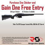 Rangeview Sports Sticker (Tikka T3x CTR Compact Tactical Rifle, 308 Win 20" Barrel)