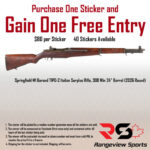 Rangeview Sports Sticker (Springfield M1 Garand TIPO-2 Italian Surplus Rifle, 308 Win 24" Barrel, 2026 Round)