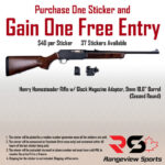 Rangeview Sports Sticker (Henry Homesteader Rifle w/ Glock Magazine Adapter, 9mm 18.6" Barrel, Second Round)