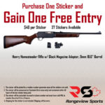 Rangeview Sports Sticker (Henry Homesteader Rifle w/ Glock Magazine Adapter, 9mm 18.6" Barrel)